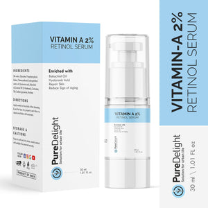 Pure Delight Vitamin A 2% Retinol Serum for Anti-Aging & Skin Renewal (30ml)