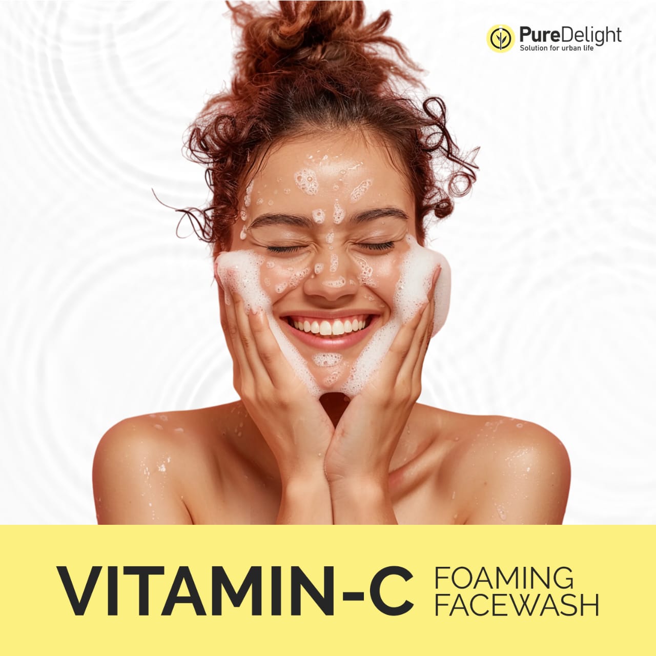 Pure Delight Vitamin-C Foaming Facewash for Glowing Skin (100ml)