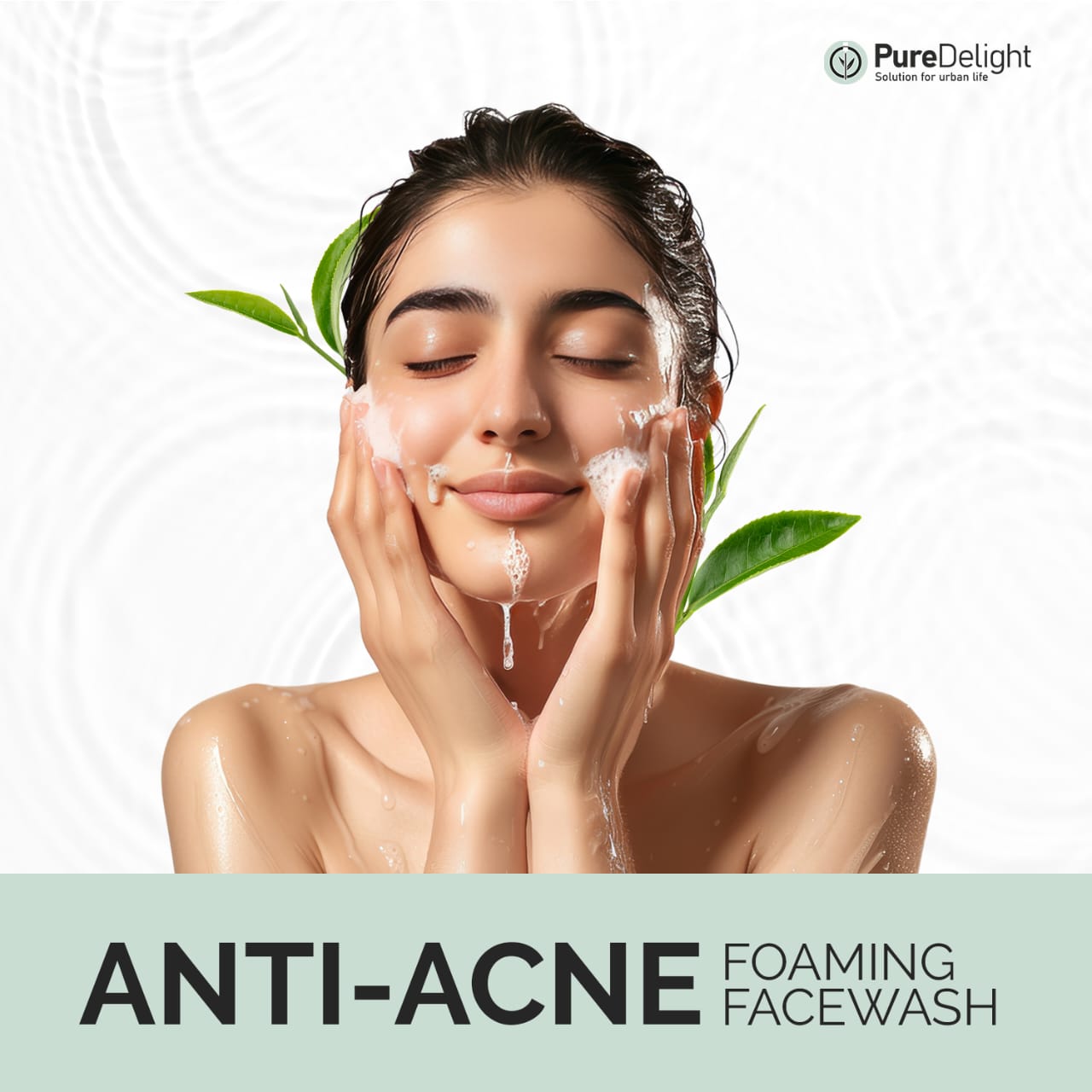 Pure Delight Anti-Acne Foaming Facewash with Vitamin B3 & Tea Tree  (100ml)
