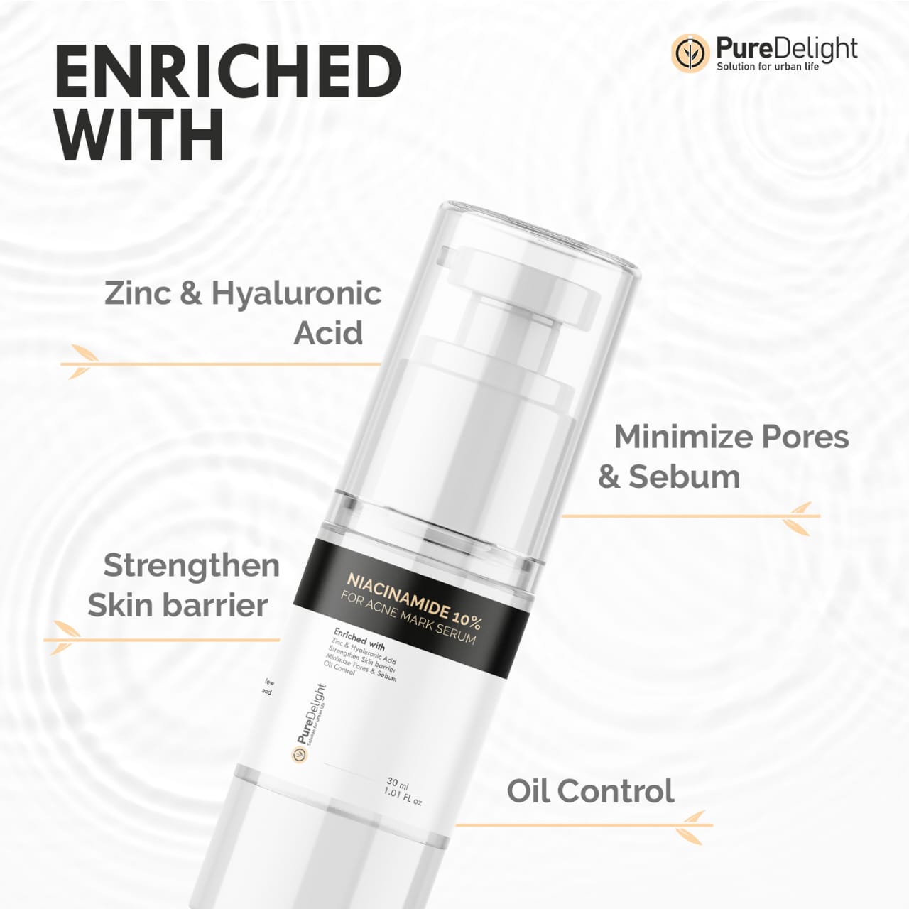 Pure Delight Vitamin C 20% + Niacinamide 10% Serum Combo Brightening & Acne Mark Solution