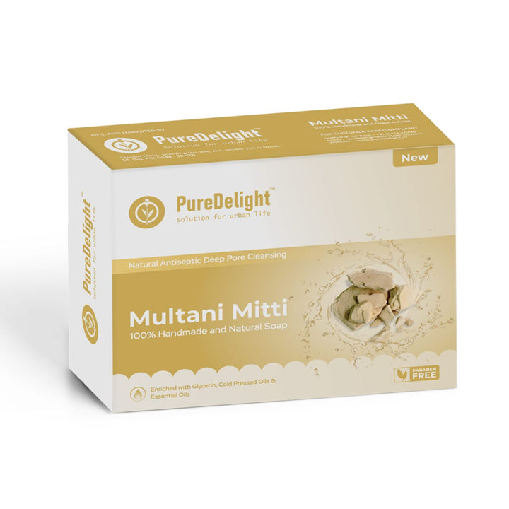Pure Delight Multani Mitti Soap for Oil Control & Clear Complexion (100g)