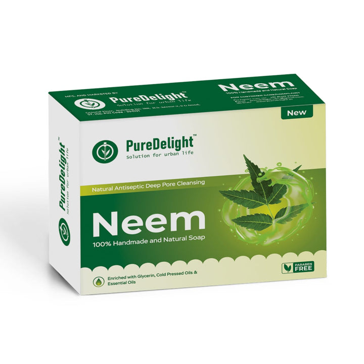 Pure Delight Neem Soap for Acne-Prone & Sensitive Skin (100g)