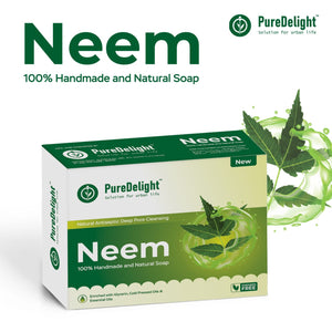 Pure Delight Neem Soap for Acne-Prone & Sensitive Skin (100g)