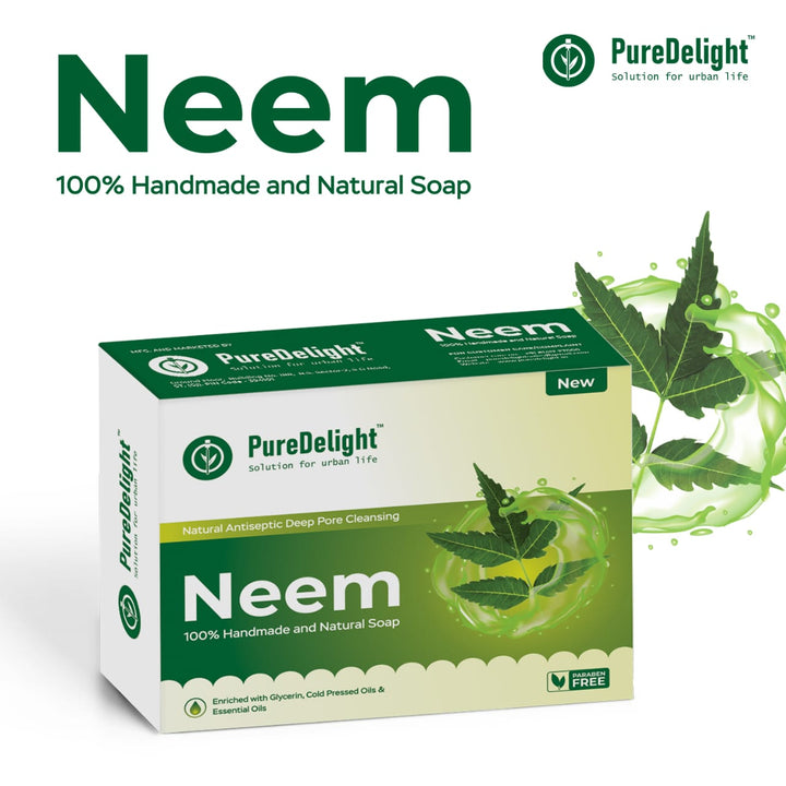 Pure Delight Neem Soap for Acne-Prone & Sensitive Skin (100g)
