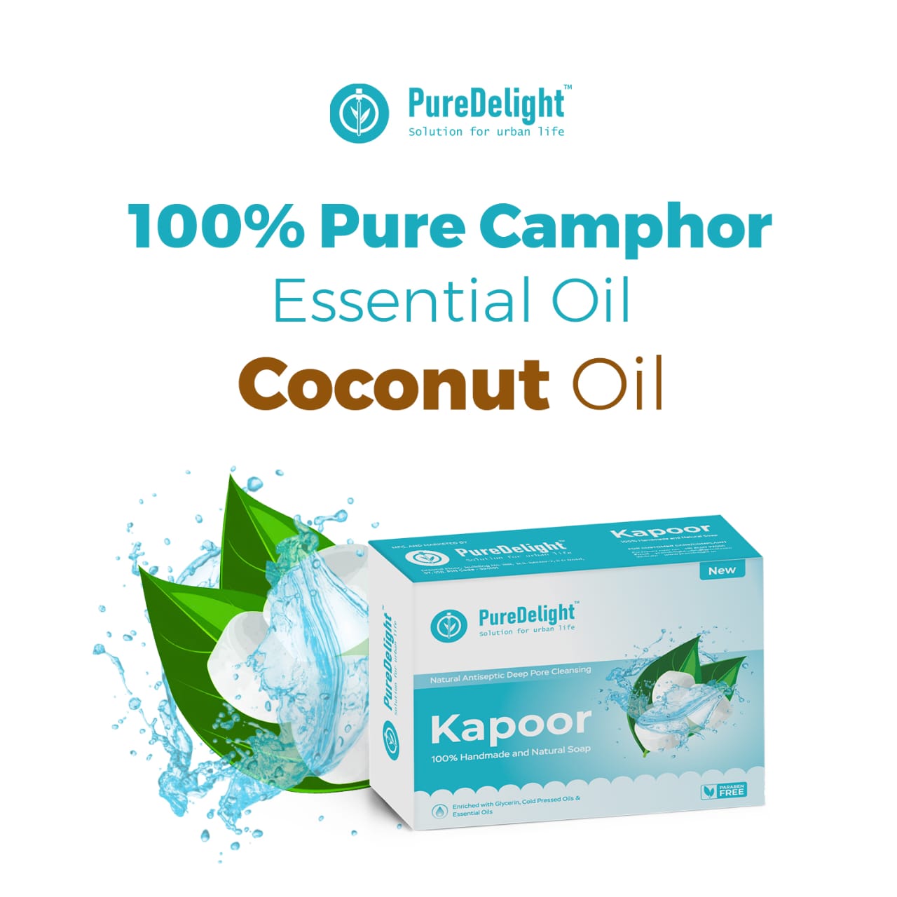 Pure Delight Kapoor Soap for Cool & Refreshing Skin (100g)