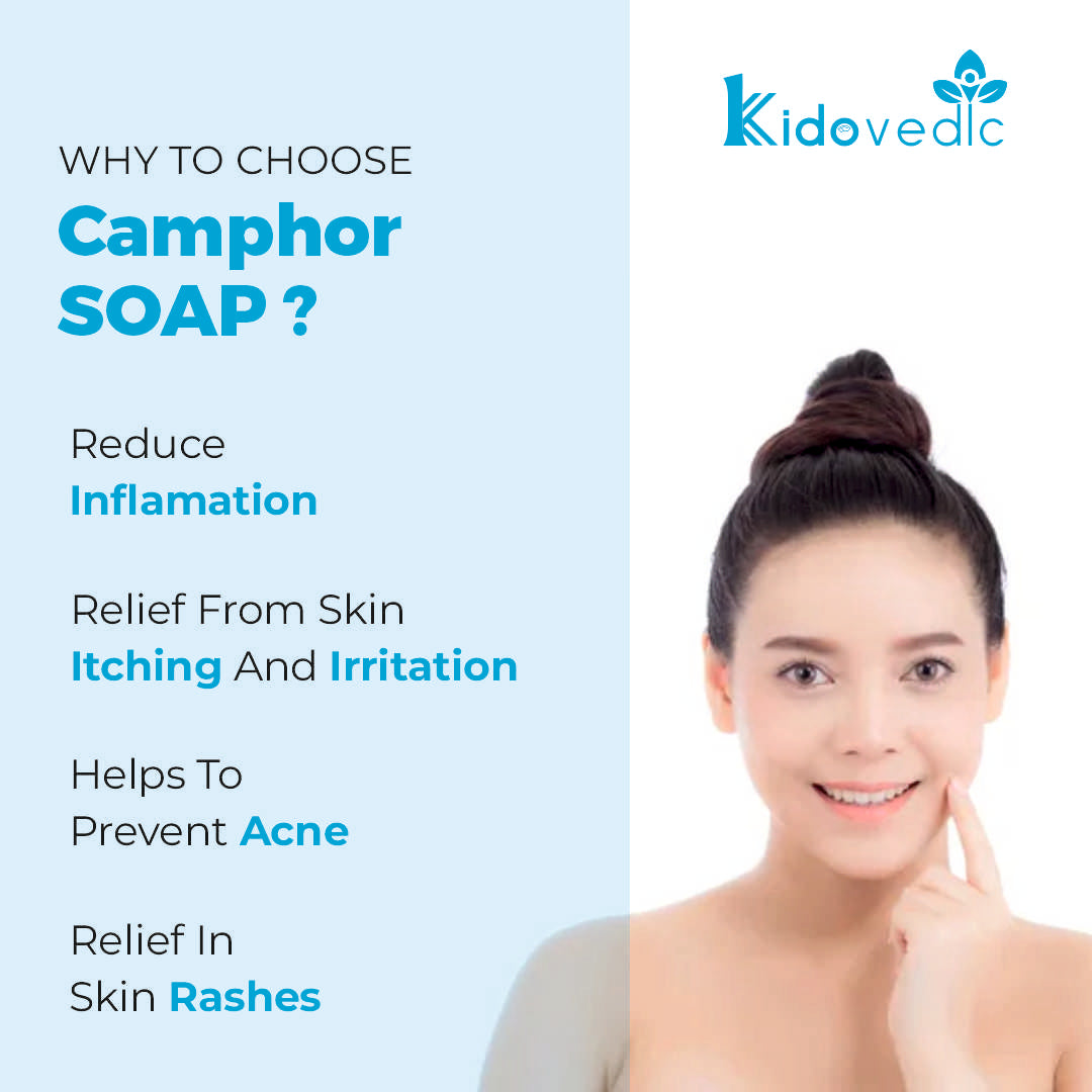 Kidovedic Camphor Menthol Soap – Cooling Relief & Hydration (100g)