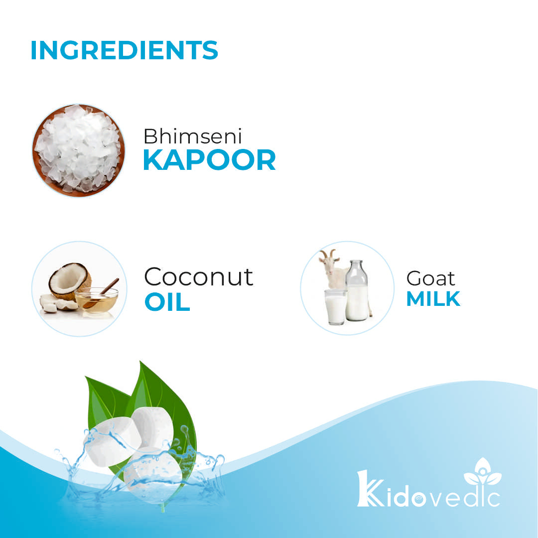 Kidovedic Camphor Menthol Soap – Cooling Relief & Hydration (100g)